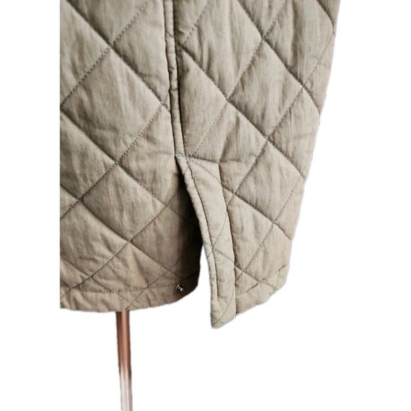 L.L. Bean Women's Bean Cozy Warm Thermore Quilted Coat Khaki Green Size XL - Picture 9 of 12